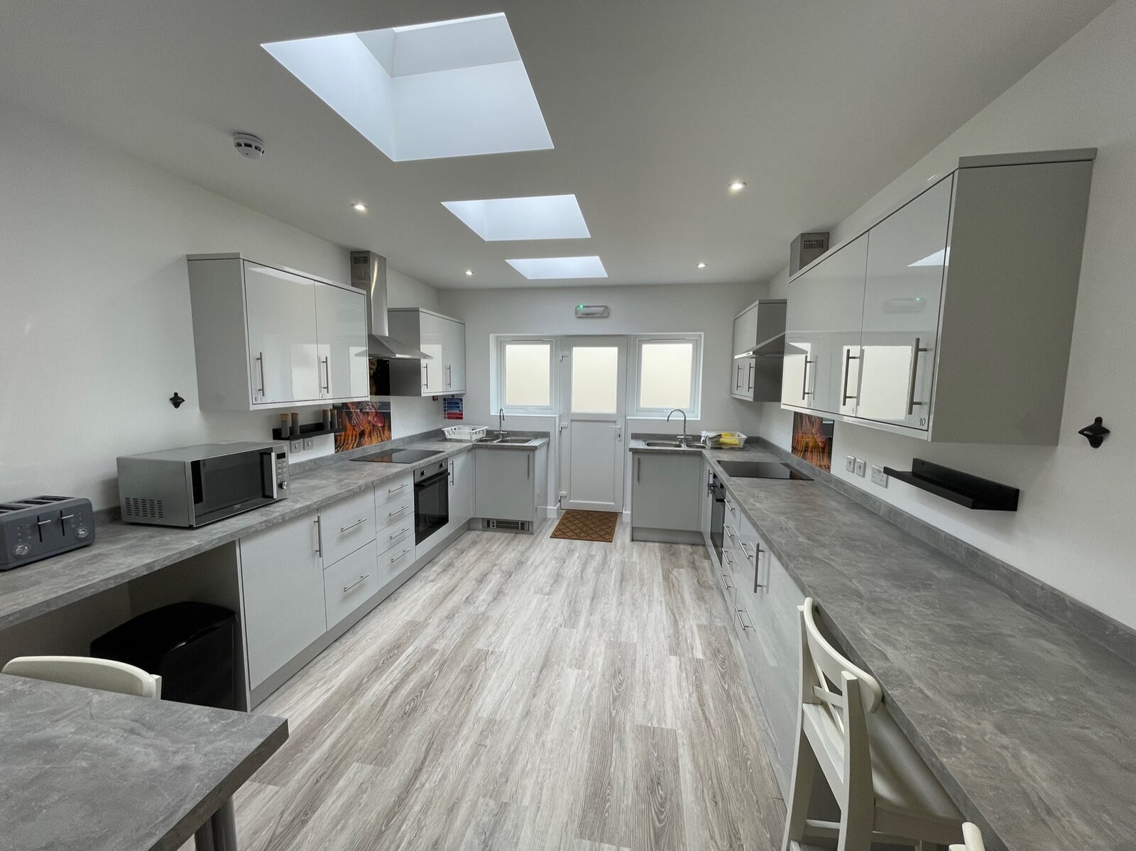 Fully equipped shared kitchen with skylight, Gloucester Street, Barrow